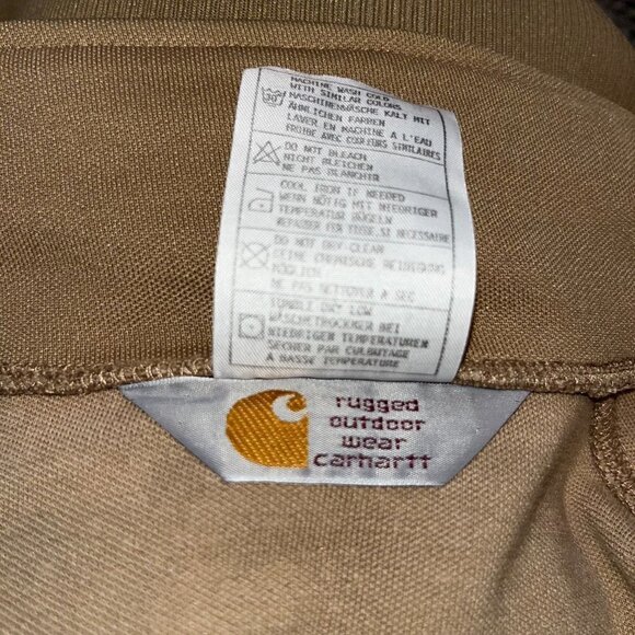 Vintage CARHARTT Full Zip Track Sweat Suit Jacket - Spellout - Brown - EUC -M - Picture 9 of 9